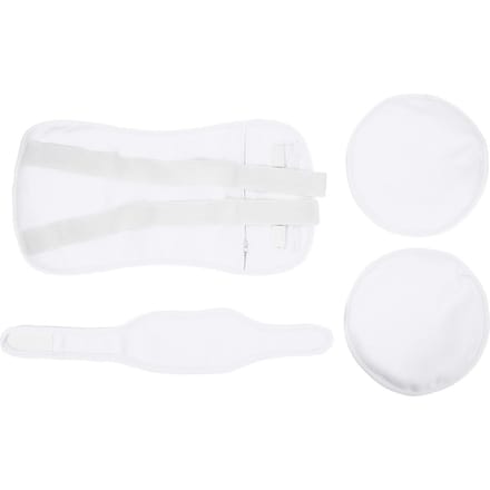 Ricinusolie Pakking Kit Verstelbare Riem Herbruikbaar Lekvrij Ricinusolie Pakking Wikkel voor Taille Nek wit