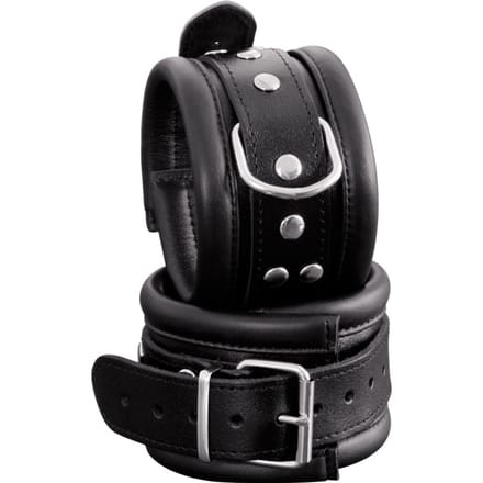 XX-Dreamtoys - Gevoerde Extra Grote Lederen Enkelboeien