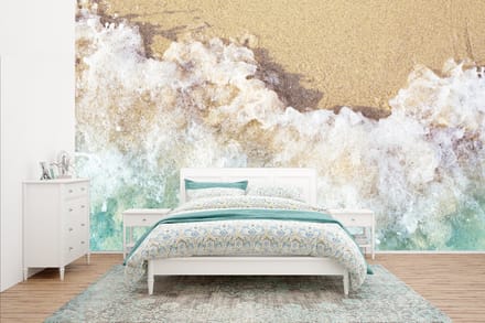 Behang - Fotobehang Golf - Strand - Zee - Water - Breedte 400 cm x hoogte 240 cm