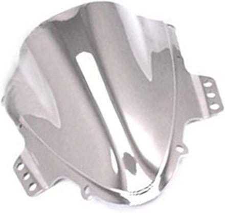 Motor Windscherm - Kuipruit Deflector - Rijcomfort Verhogen - Dubbele Bubble Design - 30 cm Lengte - Chroom