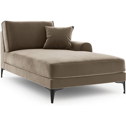 Chaise longue Madara rechts velvet | Mazzini Sofas