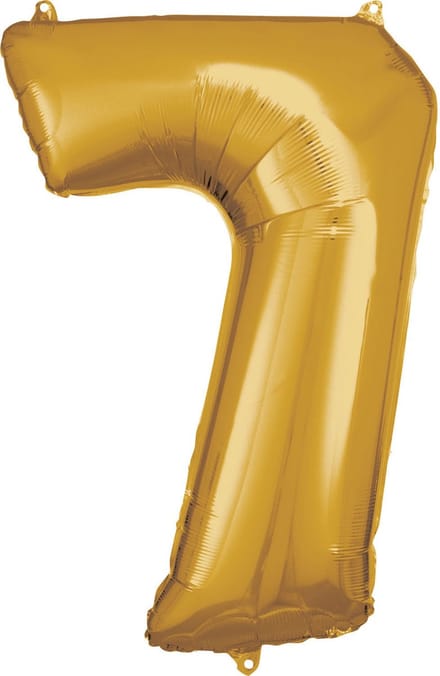 Amscan Folieballon 58 X 88 Cm Goud Nummer 7
