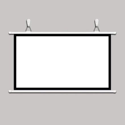 Projectiescherm - Uitschuifbaar scherm - Thuisbioscoop - Mat wit projectiedoek - 30-72 inch - Wit