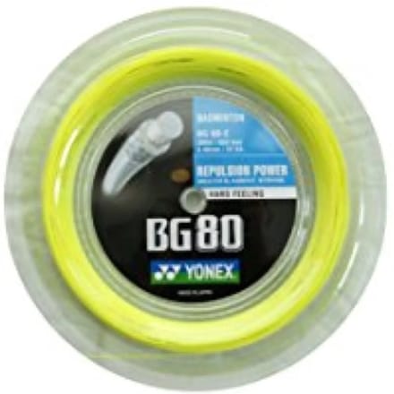 Yonex BG80 badmintonsnaar | geel | 200m