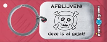 Paper Dreams | RVS Sleutelhanger | Afblijven! Deze is al gejat!