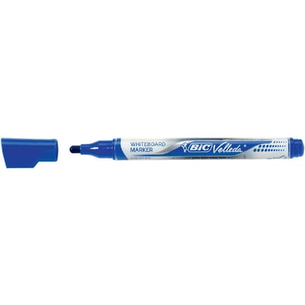 Whiteboardmarker Bic Velleda liquid rond medium blauw