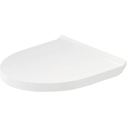 Duravit DuraStyle Basic WC-zitting 36.9x43.3x4.2cm compact met softclose met quickrelease Kunststof wit