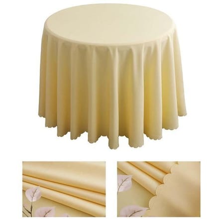 Bankettafelkleed Rond Bruiloftstafelkleed Polyester Tafelkleden Voor Eettafel Thuis Hotel Restaurant Tafelkleed Decor diameter 140cm