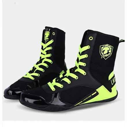 Nouvelles chaussures de boxe pour hommes, chaussures de lutte légères, chaussures de boxe de luxe, baskets de sport 44 black