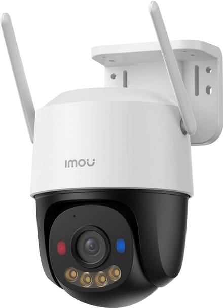 Bewakingscamera Buiten - Nachtzicht Camera - Veiligheid Thuis - AI Persoon Detectie - 8MP Resolutie - Wit