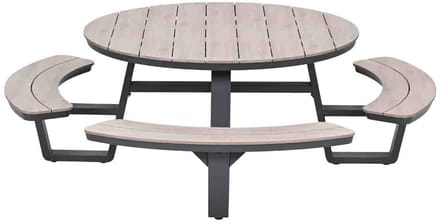 Garden Impressions Sarria picknick set Ø148 x 75 - donker grijs