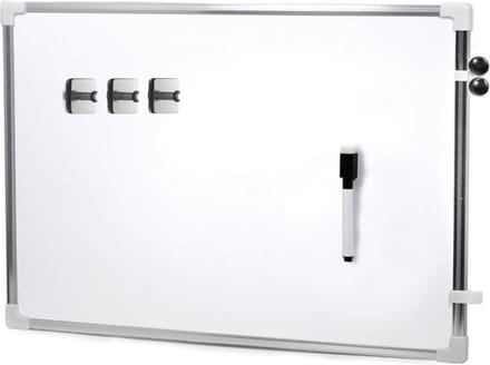 Concorde magnetisch whiteboard - memobord - met marker/ophanghaak magneten - 60 x 40 cm
