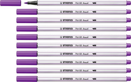 Brushstift STABILO Pen 568/58 lila - 10 stuks