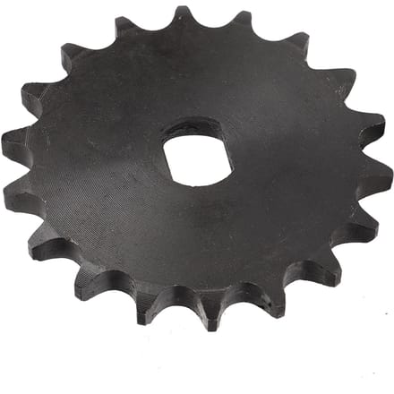 Pignon d'entraînement de chaîne 428 Pignon de chaîne en acier au carbone pour moteur à engrenages MY1020 MY1012 ZXF1122 Trou intérieur H 12x17mm 18T