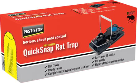 Pest-Stop - Quick-Snap rattenval met lokaas - 1 stuk