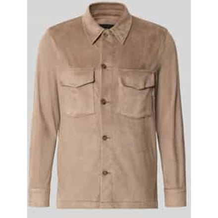 Regular fit overhemdjack met borstzakken model 'Multi'