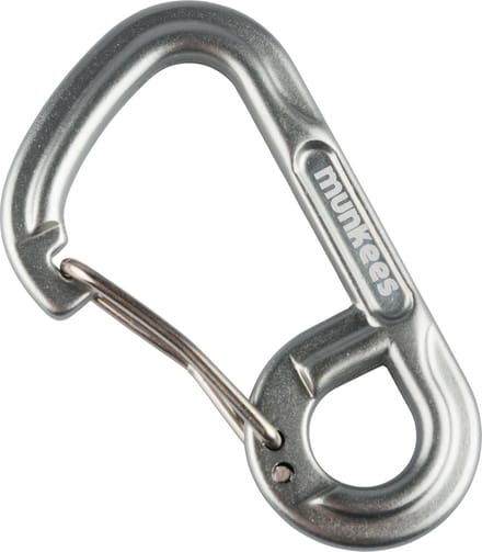 Munkees Karabijnhaak 6-shape 6 X 60 Mm Grijs