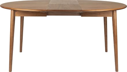 Zuiver Twist Uitschuifbare Eettafel Rond 120/160x120 cm Walnoot - Bruin
