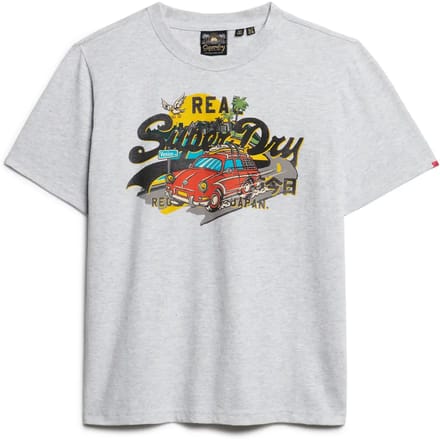 Superdry - Relaxed T-shirt met LA print - Dames - T-shirts