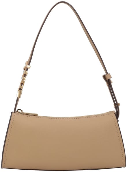 DKNY Leren schoudertas Avril TZ Shoulder Bag Cappuccino Lichtbruin