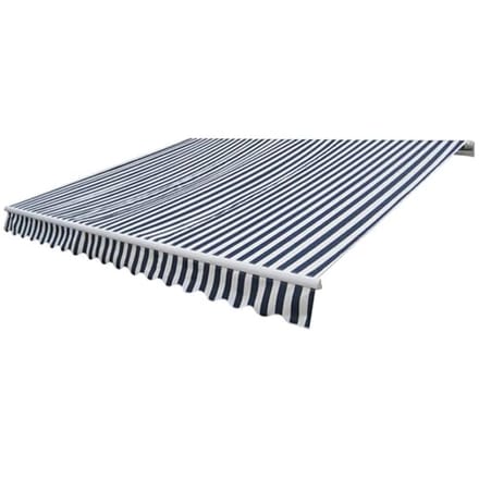 vidaXL - Luifel - gemotoriseerd - uitschuifbaar - 400 - cm - blauw/wit