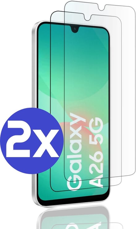 Premium Screenprotector Geschikt Voor Samsung A26 - Gehard Glas - 2 Stuks