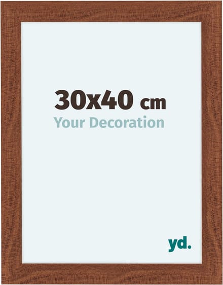 Your Decoration - Fotolijst 30x40 cm - MDF - Walnoot - Como