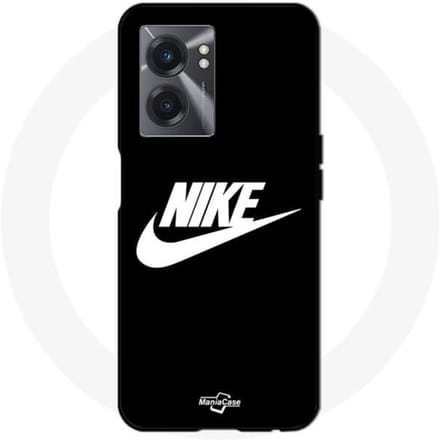 Coque - MANIACASE - Realme V23 - Souple - Nike logo - Blanc et Noir blanc
