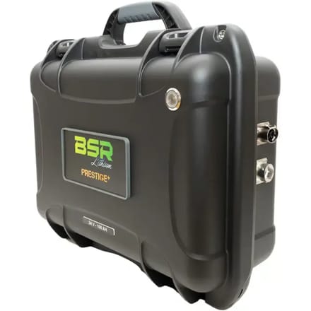 Lithium koffer plus lader plus sonde-aansluiting BSR Prestige lifePO4 24V/100Ah