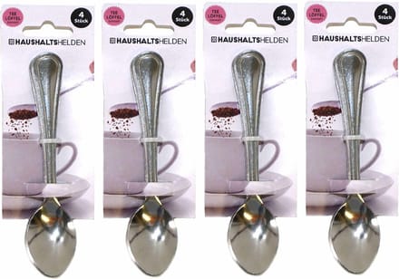 Haushaltshelden Koffielepels/theelepels - 16x - RVS - 15 cm