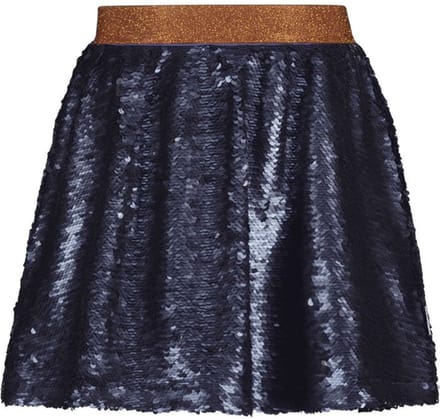 B.Nosy Meisjes rok pailletten - Rhodee - Navy blauw