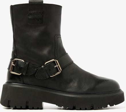 VIA VAI Ziva Jagger Biker boots dames - Zwart - Maat 40