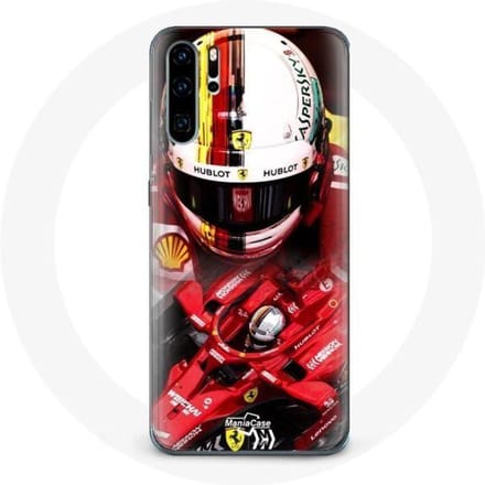 Coque pour samsung galaxy P30 pro Formule 1 Sebastian Vettel F1 Rouge rouge