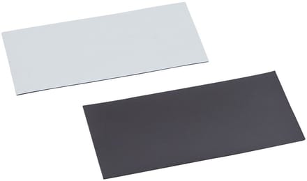 Beschrijfbare Magnetische Etiketten - 50 x 100mm - Wit - 50 stuks
