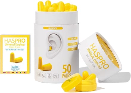 Haspro Tube50 Oordopjes I 50 paar I Multi pack I geel