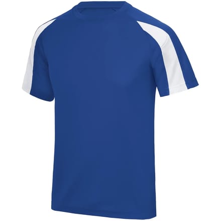 Just Cool Kids´ Contrast Cool T JC003J - ROYAL BLUE/ARCTIC WHITE - 5/6 (S)