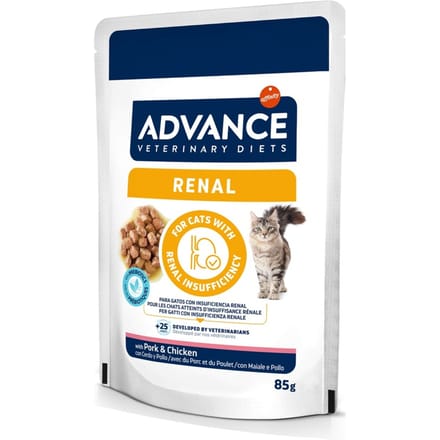 Voordeelpak: 24x 85g Advance Veterinary Diets Feline Renal natvoer voor katten