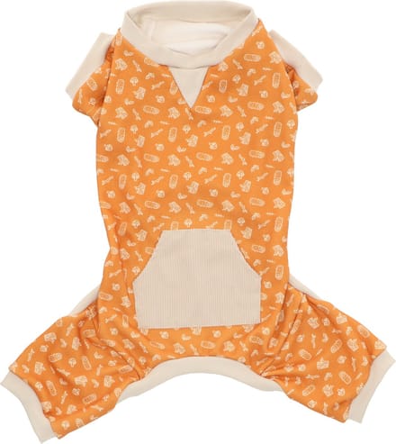 Adori Pyjama Bao Oranje&Beige - Hondenkleding - 45x59x36 cm