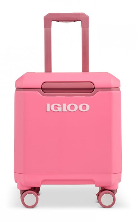 Igloo Tag-A-Long Too Spinner Koelbox - Draaibare wielen - Uitschuifbare handgreep - Roze