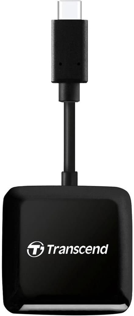 Transcend RDC3 geheugenkaartlezer USB 3.2 Gen 1 (3.1 Gen 1) Type-C Zwart