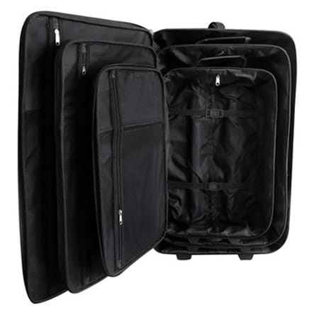vidaXL - Reisbagage - set - zwart - 5-delig