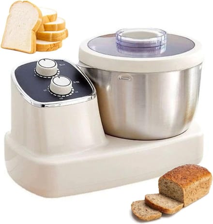 Deegmixer - Kneedmachine Keukenmachine - Brood Pizza Maken - Thermostatische Gisting - 5L 7L - Gebroken Wit