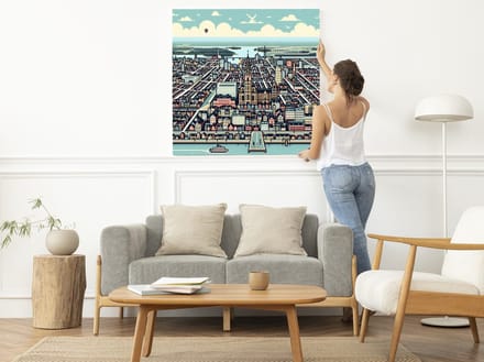 Kunstprint | Wanddecoratie | Dibond | 80 × 80 cm