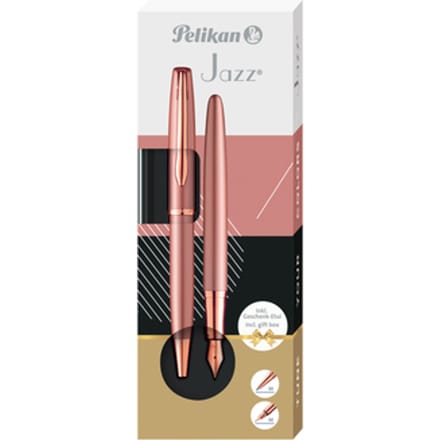 Schrijfset Pelikan Jazz Noble Elegance K36+P36 medium rose