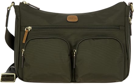 Brics XCollection Medium Schoudertas Dames - Polyamide - Groen