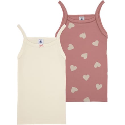 Petit Bateau  Top 2 CHEMISES BRETELLES