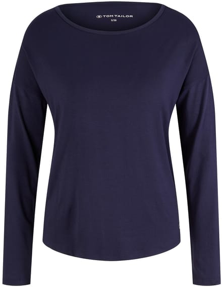 Tom Tailor - Pyjamatop - Maat 42 - dark blue uni