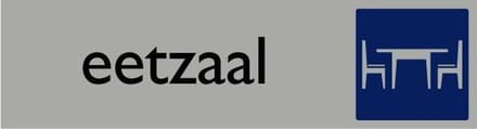 Informatiebord | Eetzaal | 165 x 44 mm