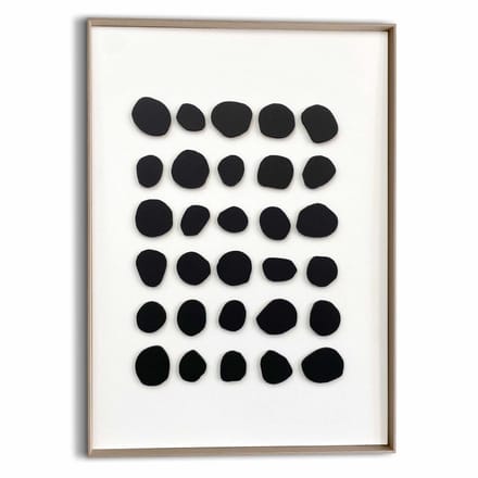 Schilderij 3D Art Zwart-wit balans - 70 x 50 - Hout - REINDERS