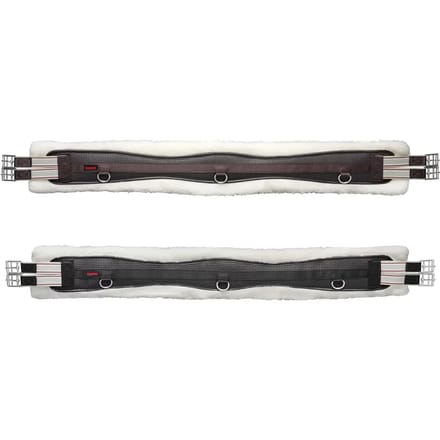 Neopreen lamsleren singel met elastieken Tattini